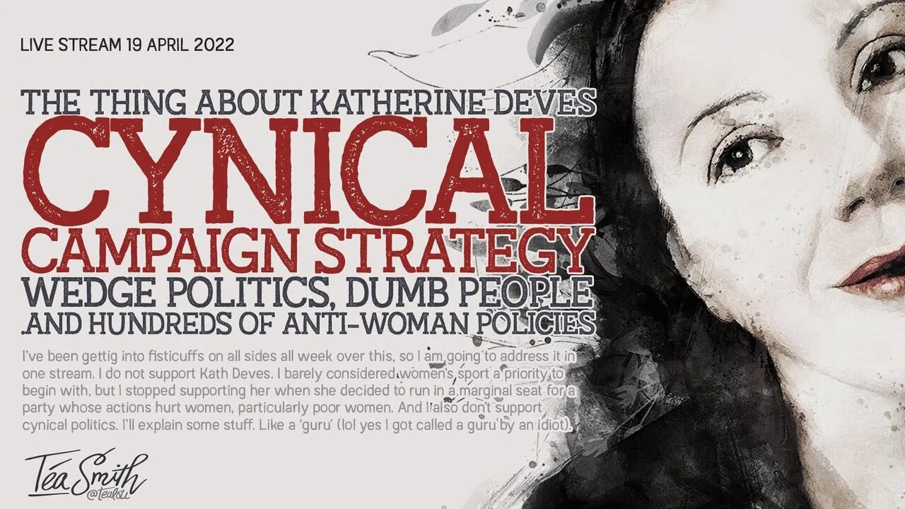 The Problem with Katherine Deves aka a Lesson in Australian Politics aka Don't be Stupid