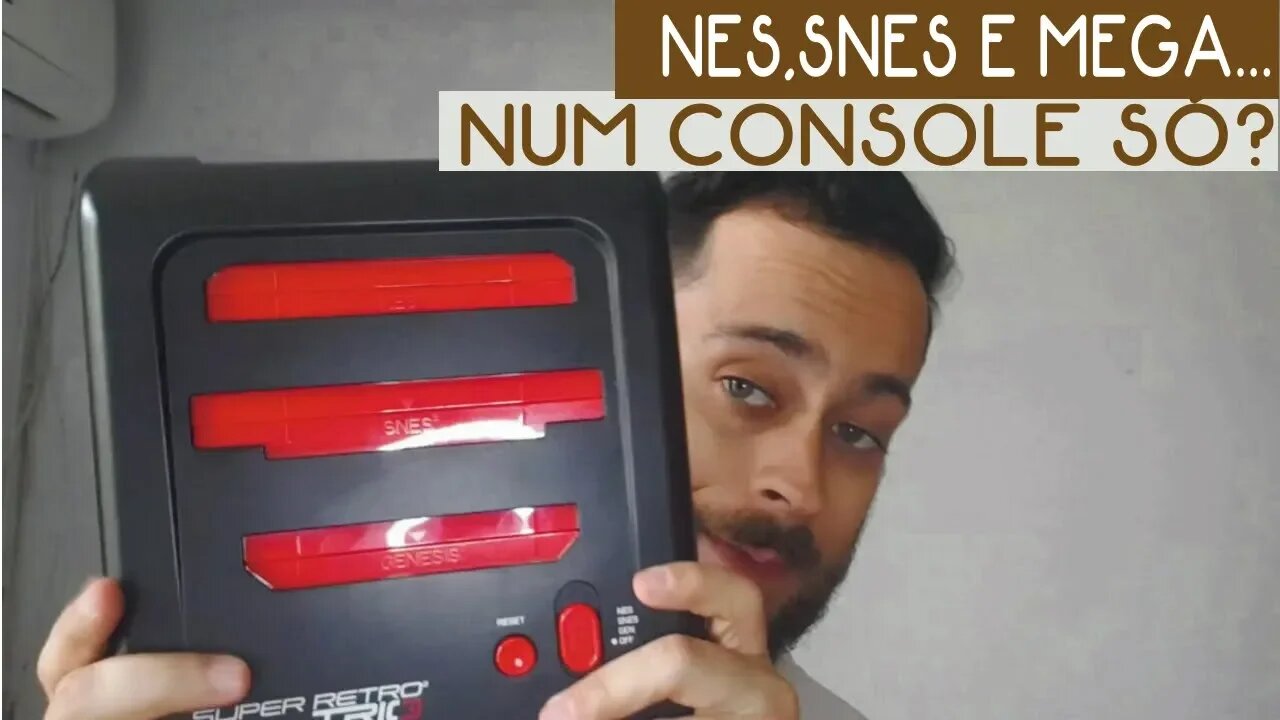 NES, SNES E MEGA EM UM CONSOLE SÓ? CONHEÇA O SUPER RETRO TRIO!