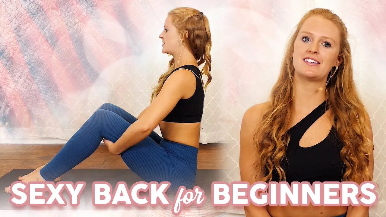 Barre & Pilates Exercises for a Strong, Sexy Back! The Banks Method, 10 Min Workout, At Home Fitness