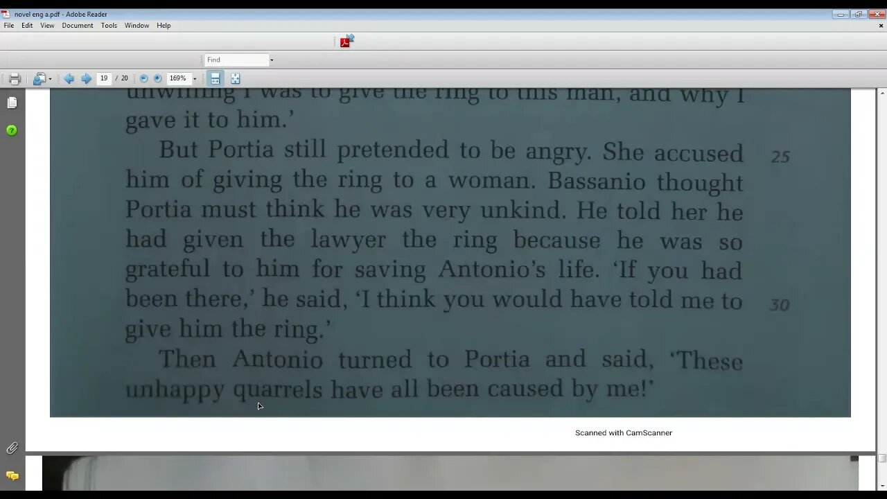 English A class VI 15 April,2021