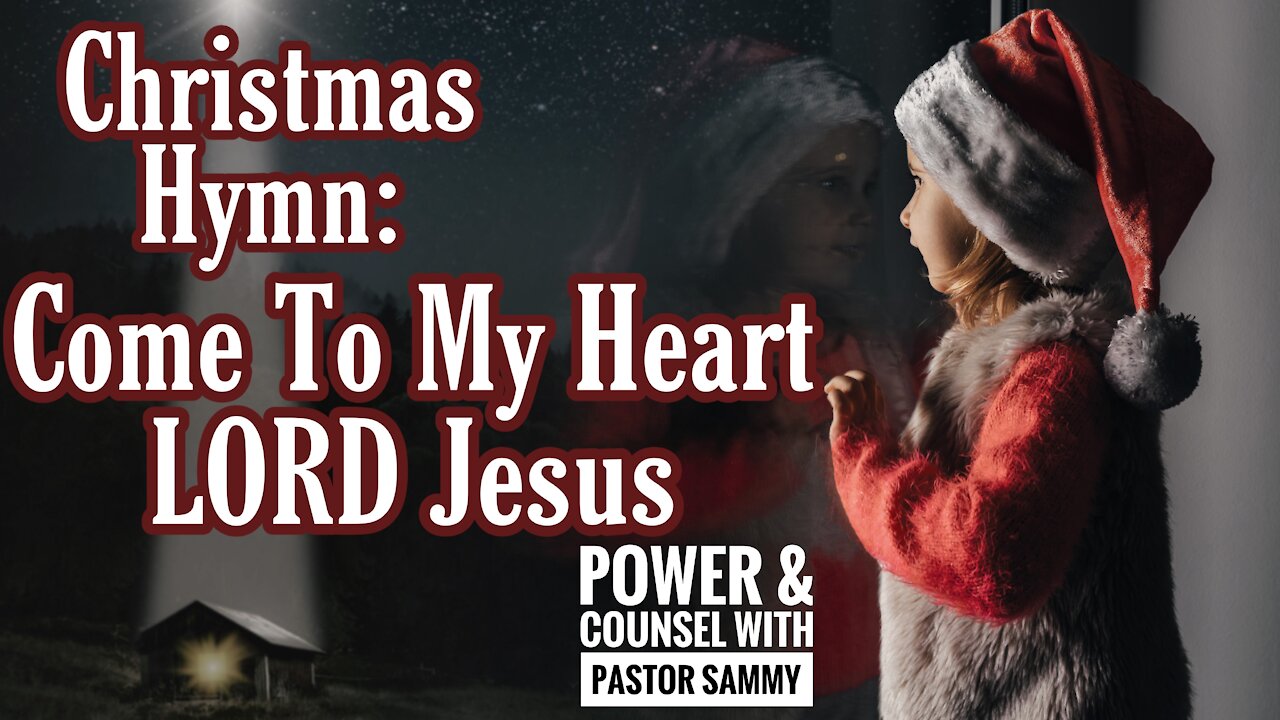 Thou Didst Leave Thy Throne / Come In To My Heart LORD Jesus covered by Pastor Sammy Salazar