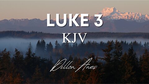 Luke 3 - King James Audio Bible Read By Dillon Awes