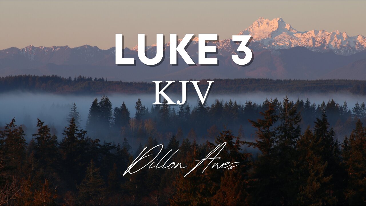 Luke 3 - King James Audio Bible Read By Dillon Awes