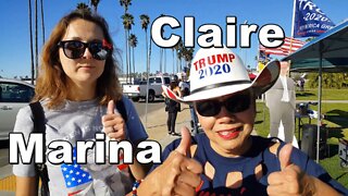 Claire & Marina - Claire: "Originally From The Philippines" said "Go Trump!"