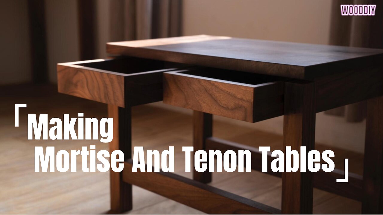 [WOODDIY]Making Mortise And Tenon Tables