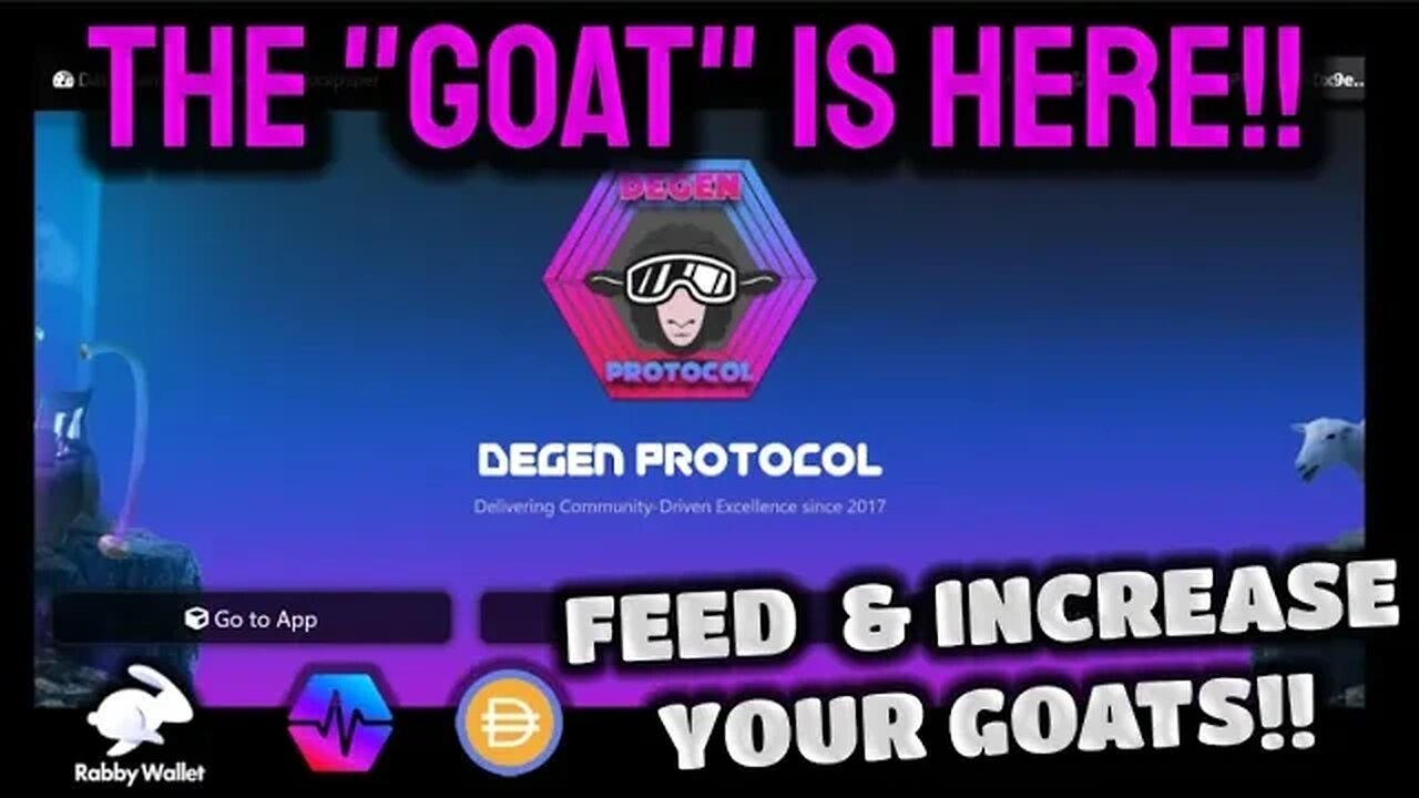 Stealth Launch 🚀 Today | DEGEN PROTOCOL | GOAT 🐐 Token - Check Out The BackOffice Preview & Overview