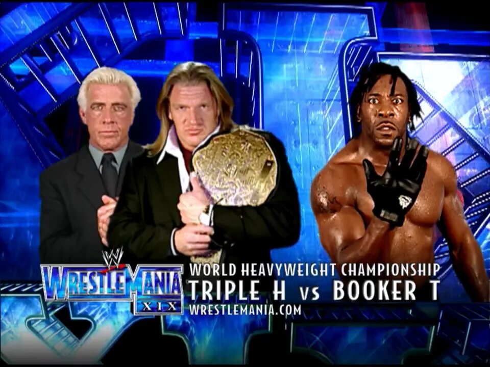 Triple H vs Booker T - WrestleMania XIX (Full Match)