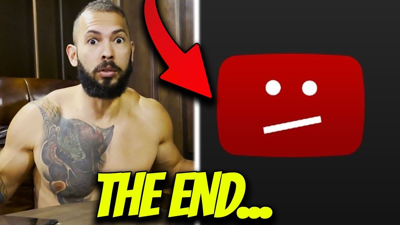 Andrew Tate BANNED By YouTube... The END