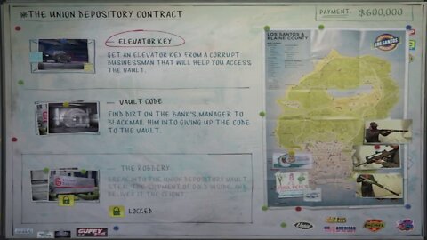 GTA Online - The Union Depository Contract - Planning Work - Elevator Key