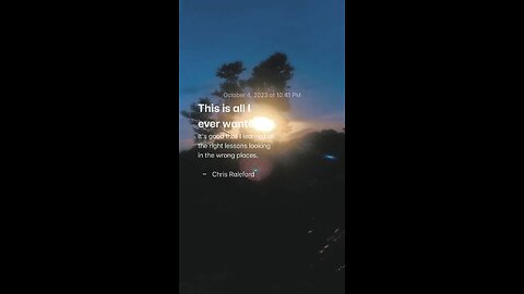 In the wrong places - Chris Raleford