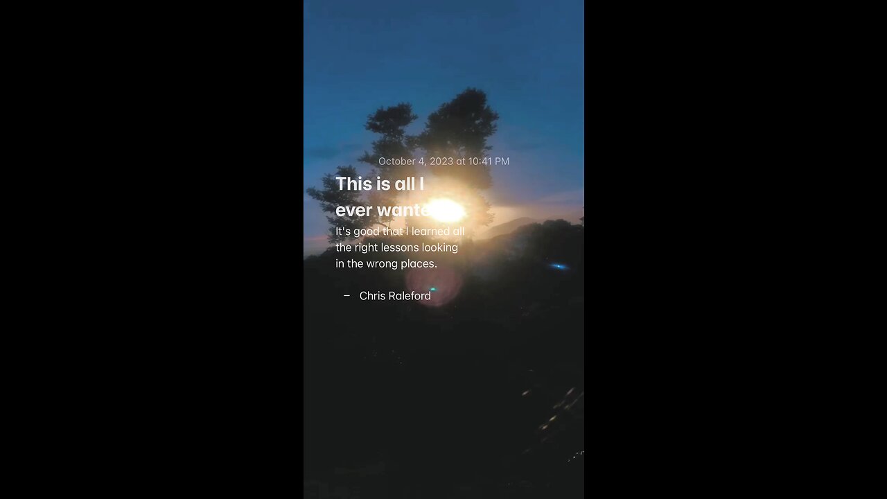 In the wrong places - Chris Raleford
