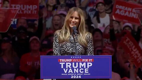 FIRST LADY MELANIA INTRODUCES PRESIDENT TRUMP AT MADISON SQUARE GARDEN! ❤️🇺🇸