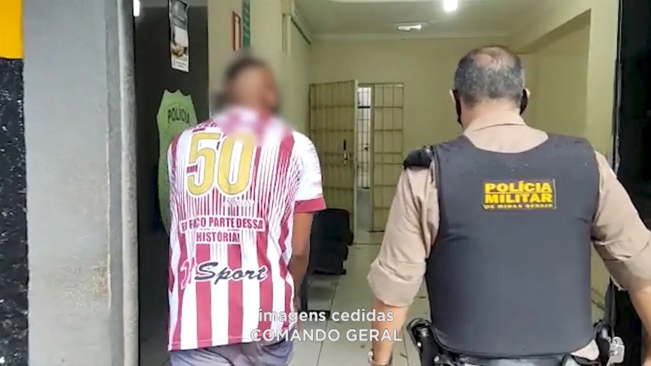 Marilac: preso suspeito de agressão contra pai e mãe após surto querendo drogas