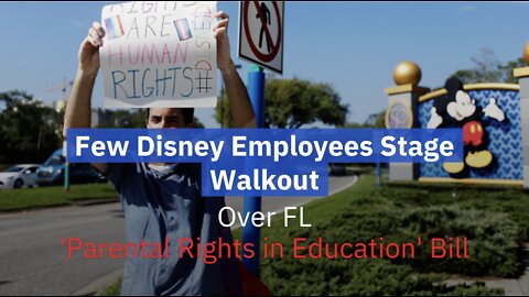 Few Disney Employees Stage Walkout Over FL ‘Parental Rights in Education’ Bill