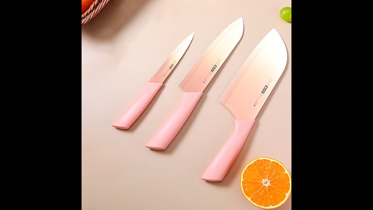 3pcs high grade stainless steel kitchen knife