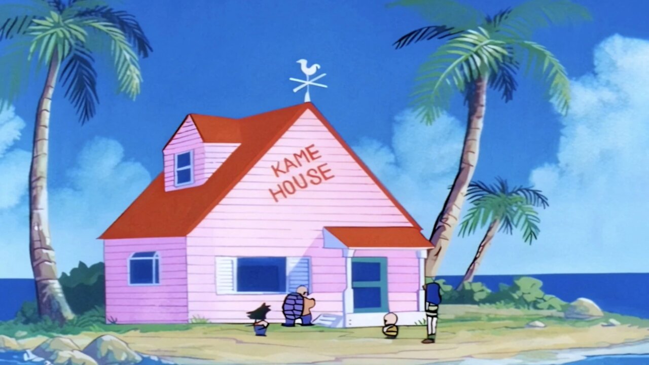 DBZ Kame House Ambience | For Relaxing,Sleeping or Studying