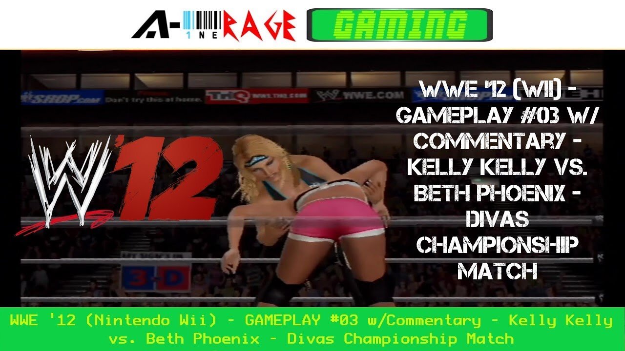 WWE '12 - GAMEPLAY (w/ Commentary) | Nintendo Wii | Kelly Kelly (C) vs. Beth Phoenix - Divas Championship Match