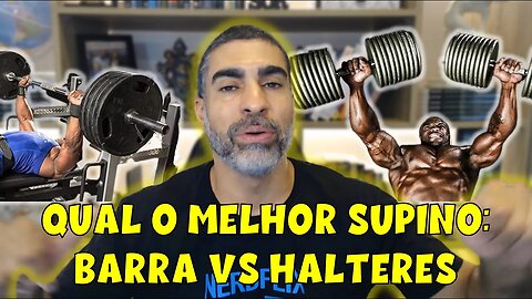 Supino com barra vs halteres: qual o melhor!