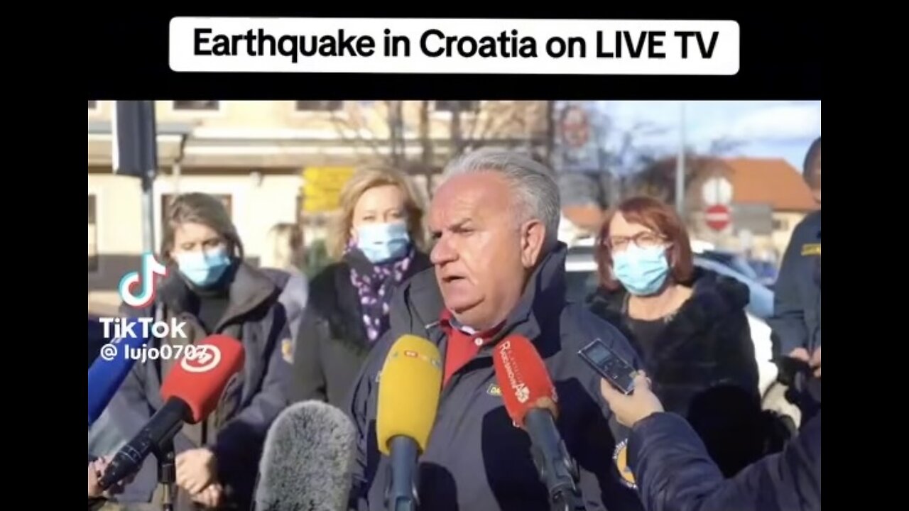 Earthquake In Croatia 🇭🇷 On Live TV