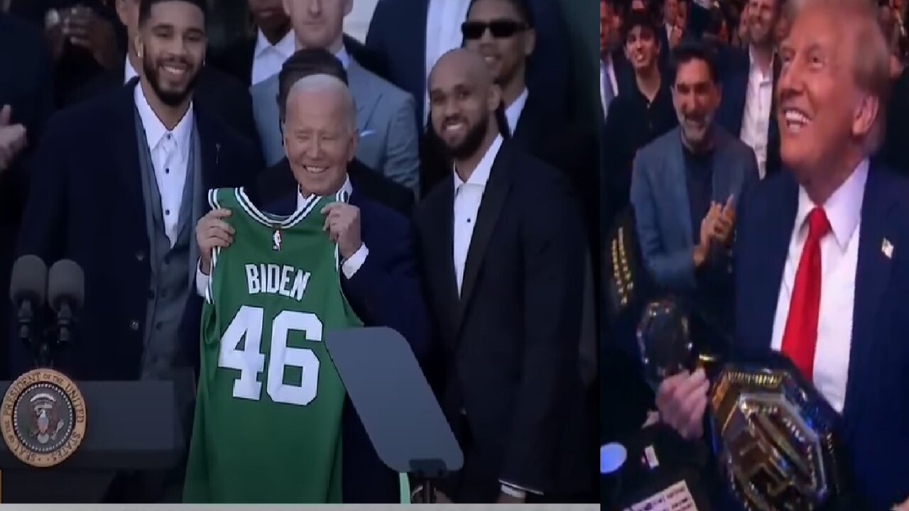 Biden NBA vs Trump UFC, Biden Welcomes Boston Celtics to White House & Why Trump Should End Invites?