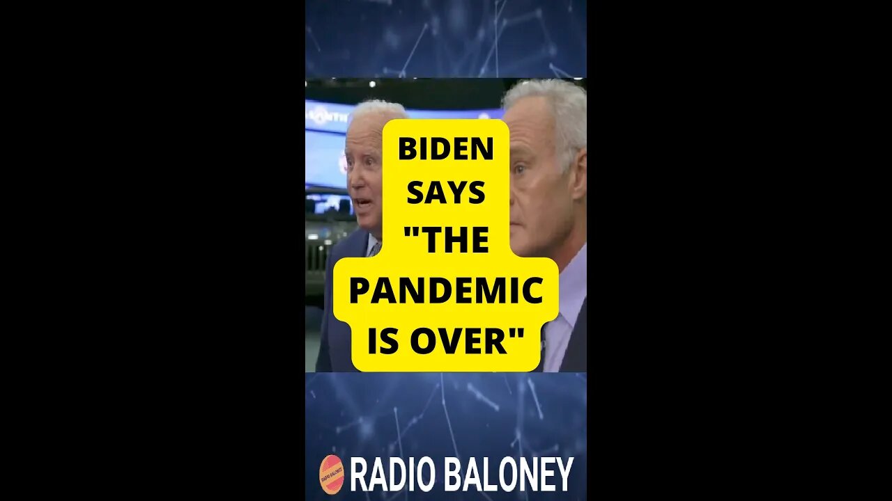 Biden Says The PANDEMIC IS OVER #shorts