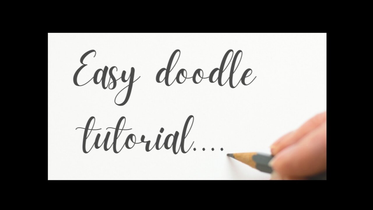 Easy doodle tutorial for beginners