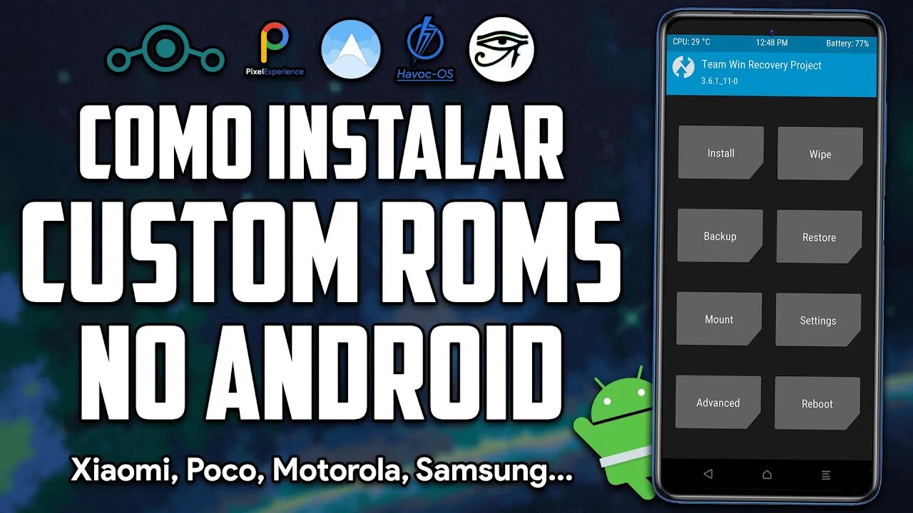 Como Instalar uma Custom ROM no seu ANDROID! | Poco X3 Pro, Poco F3, Samsung, Motorola, Xiaomi...