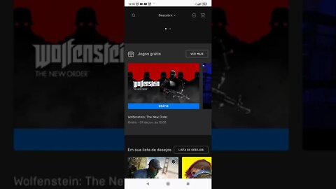 Jogo grátis na Epic Games: Wolfenstein The New Order