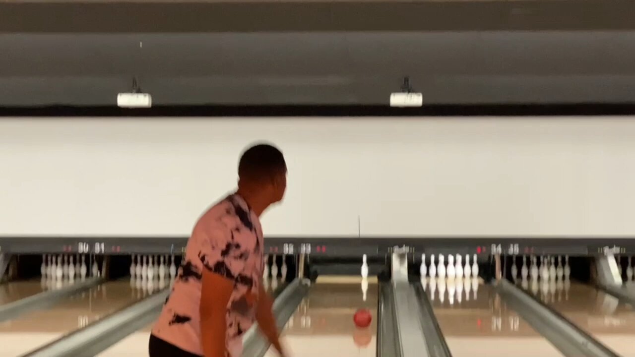 Bowling challenge with Julius and Spencer