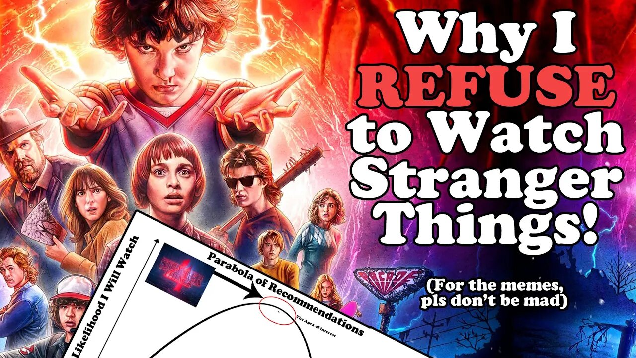 Why I REFUSE to Watch Stranger Things! (Unless I Get 100,000 Views!) The Parabola of Recommendations