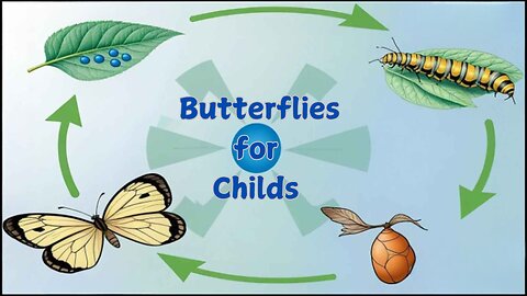 Butterflies for Childs | Learn the 4 stages of the butterfly life cycle