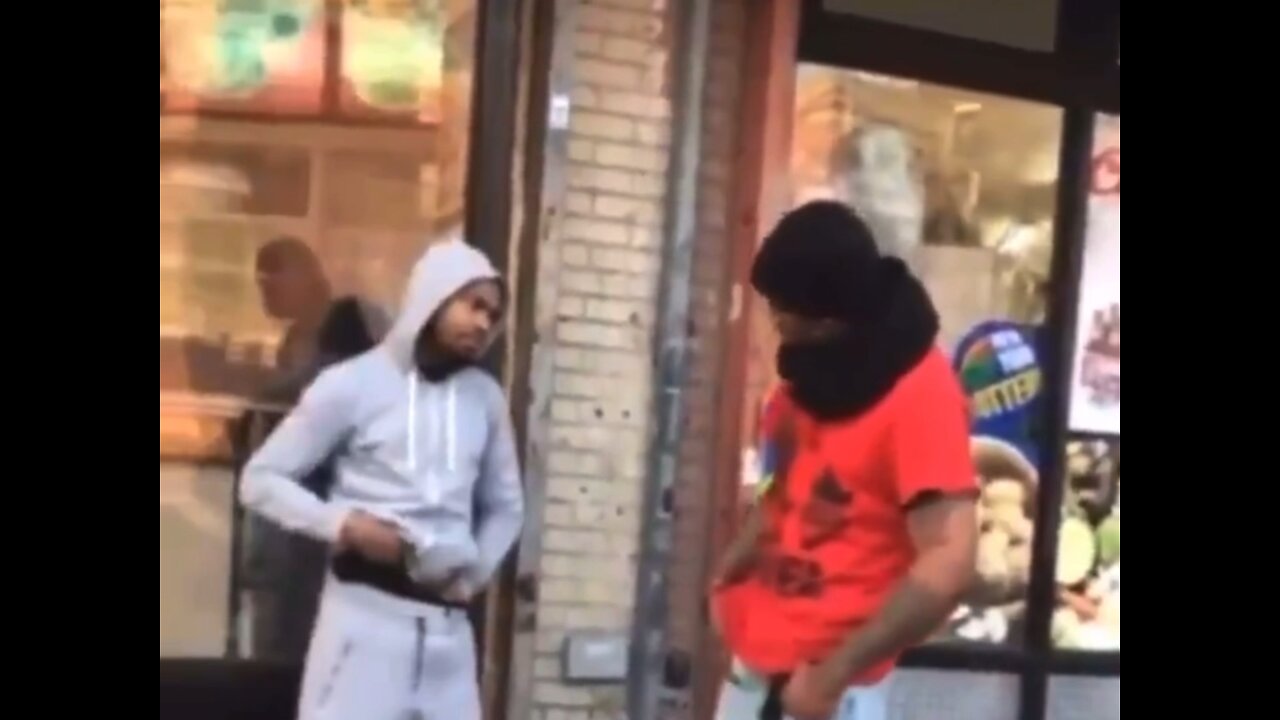 One Slap outside Pizza Shop (Fight Compilation)