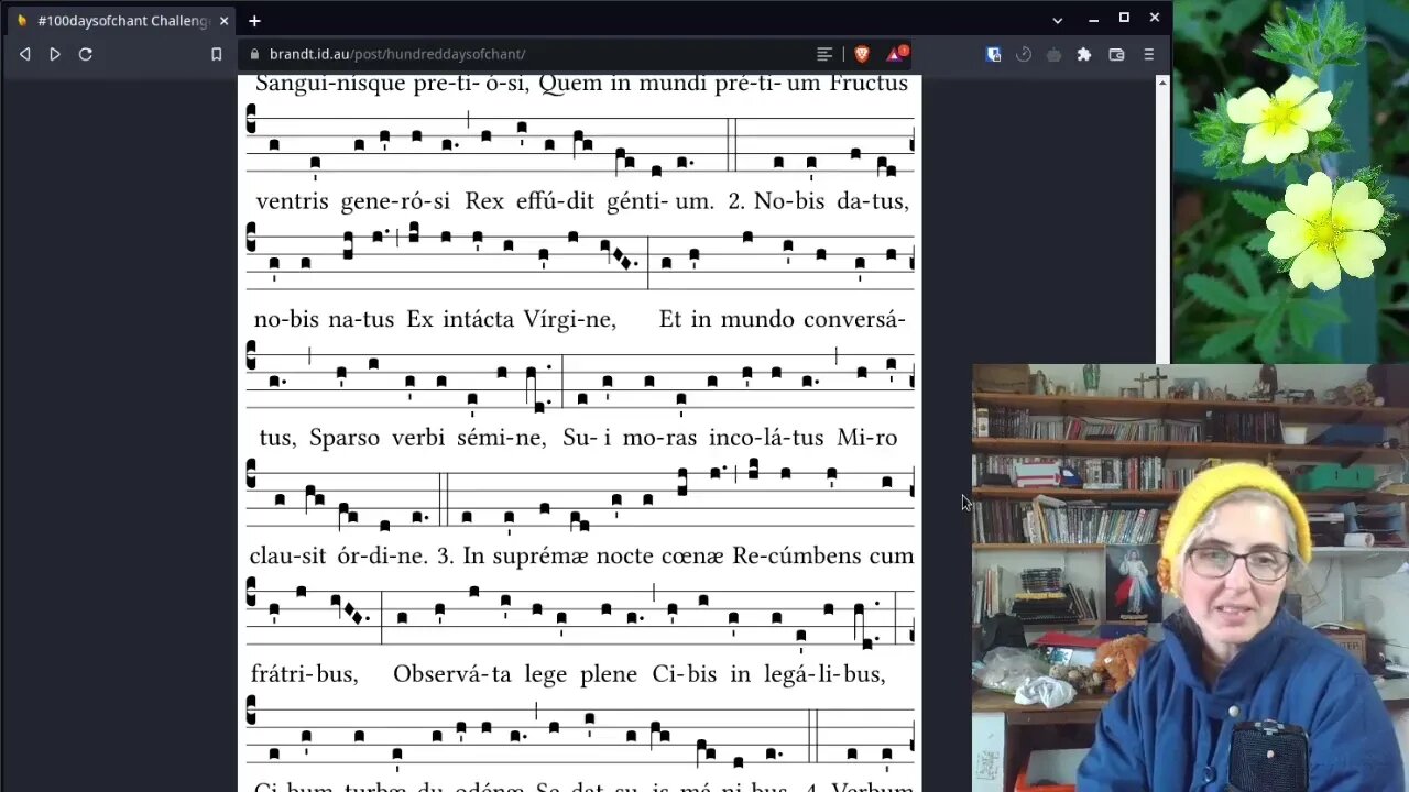 Sight singing Gregorian Chant - Pange Lingua