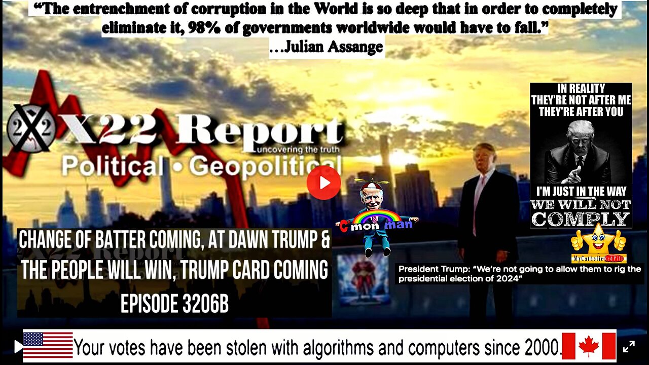 Ep 3206b - Change Of Batter Coming, At Dawn Trump & The People Will Win, Trump Card Coming