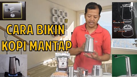 Alat Bikin Kopi Ala Cafe, Manual Coffee Grinder And Espresso Maker