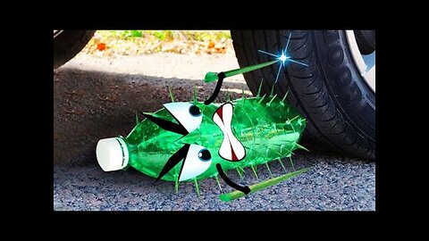Crushing Crunchy & Soft Things by Car ｜ Experiment Car vs Nails, Coca Cola ｜Woa Doodles Funny Videos