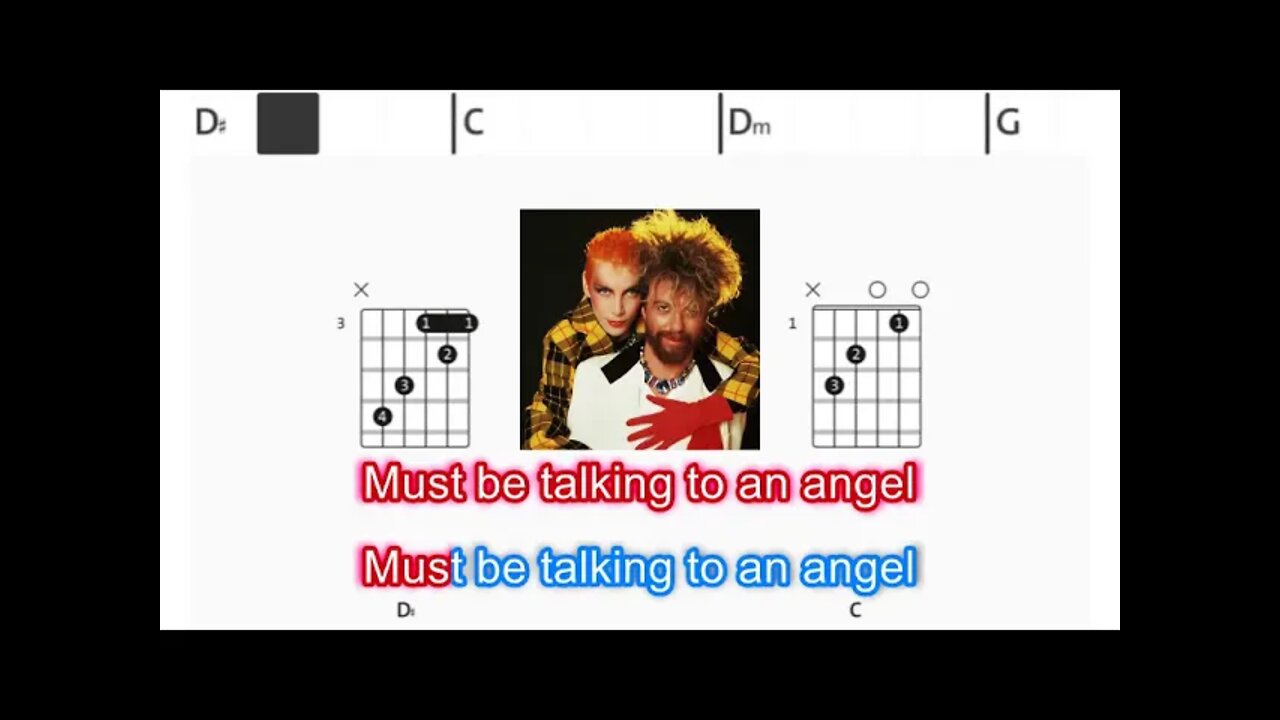 Eurythmics - This must be an angel - (Chords & Lyrics like a Karaoke)