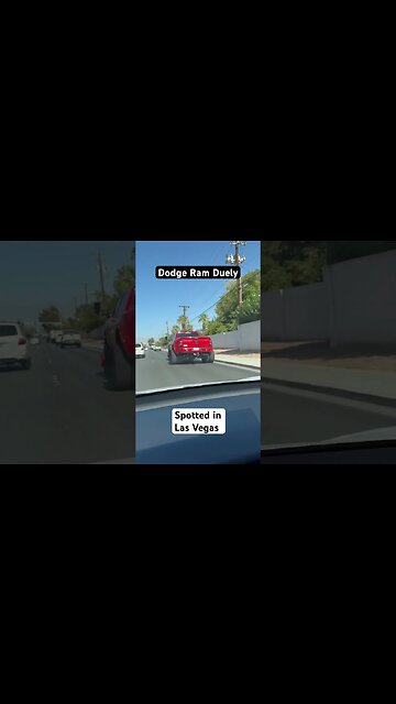 DUALLY in RED Spotted in Las Vegas. Big Red. Heavy Metal Sammy Hagar