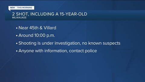 Teen injured in double shooting near 45th and Villard