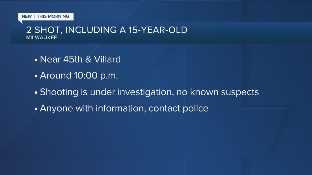 Teen injured in double shooting near 45th and Villard