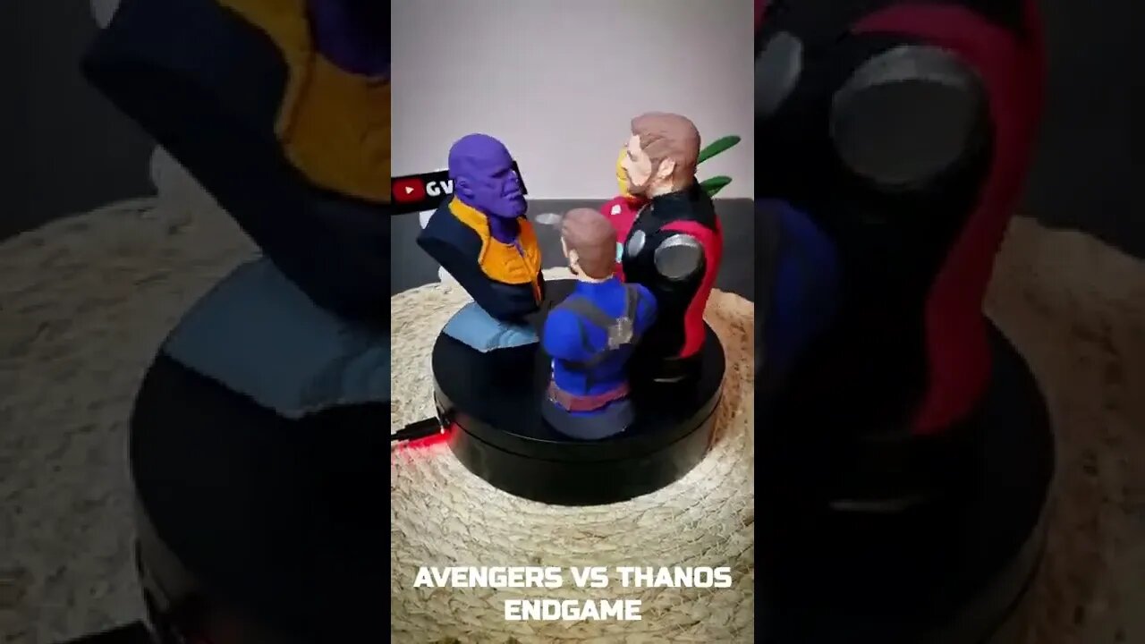 Thanos Vs Captain America, Thor and Iron Man 3D Printed. #shorts #endgame #avengers #marvelstudios