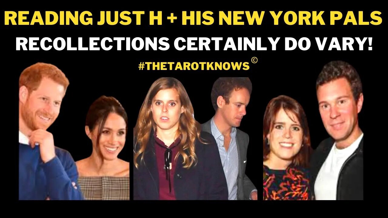 🔴READING JUST HARRY'S MISINFORMATION & HIS NEW YORK BUDDIES! WHO'S PAYING? #thetarotknows #harry