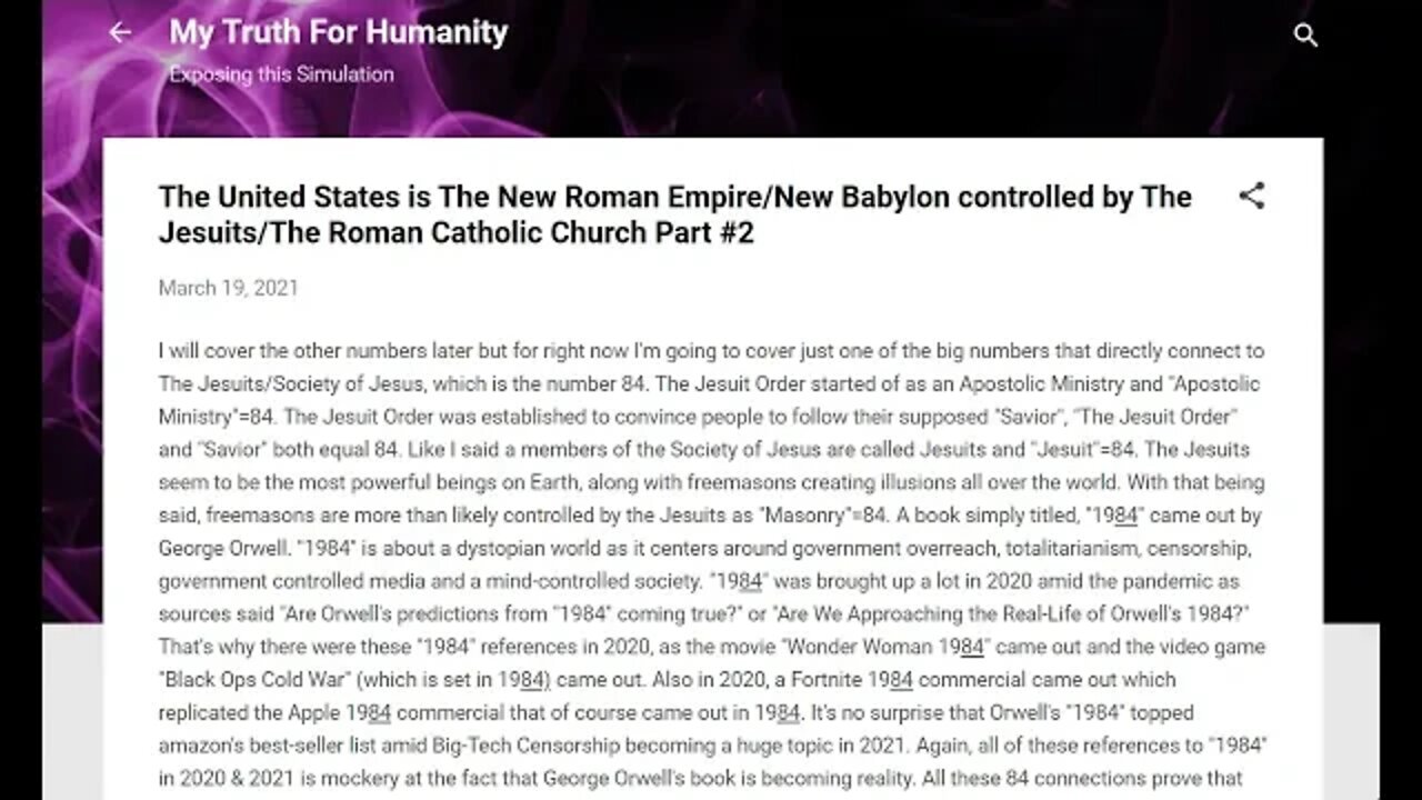 The United States is The New Roman Empire/New Babylon controlled by the Jesuits Part 2 #gematria