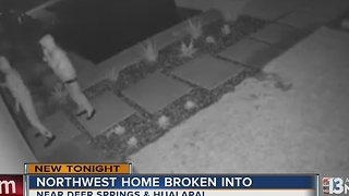 Northwest Las Vegas home break-in caught on camera