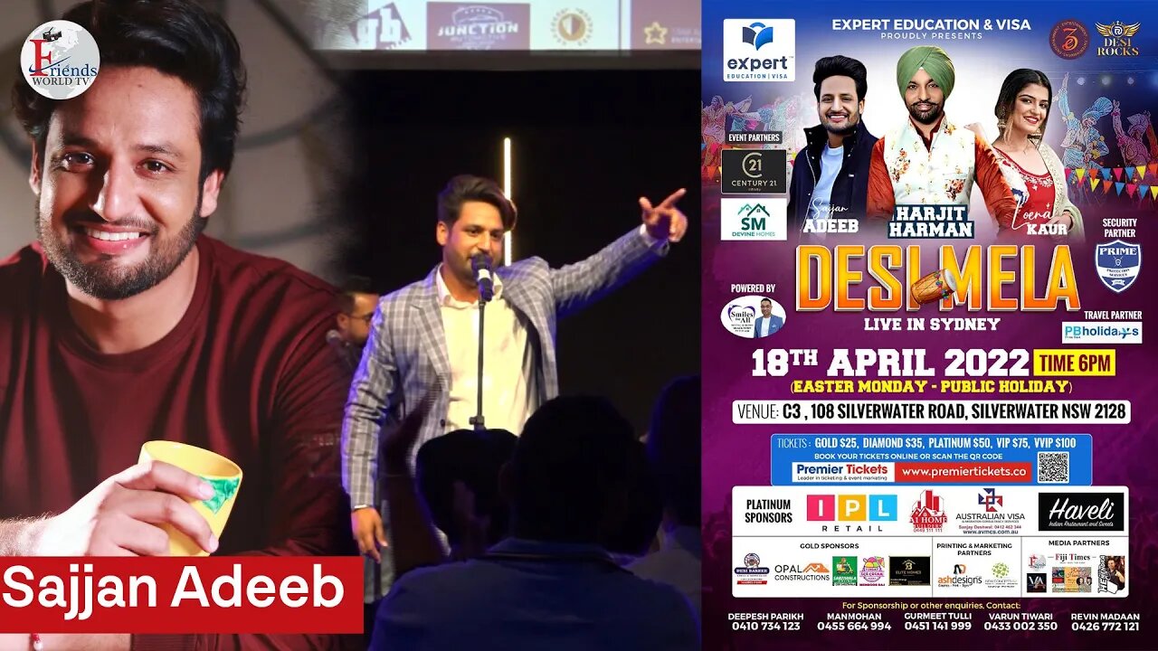 Sajjan Adeeb Performance | Desi Mela 2022