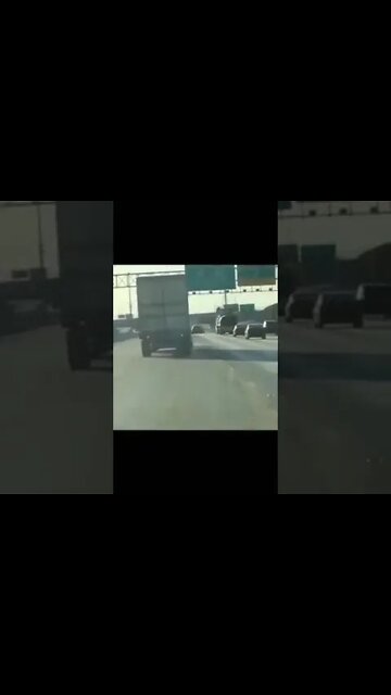 Tiny vs Semi #shorts #dashcams