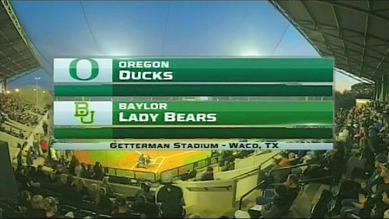 2015 Softball - Baylor Invitational (Game 01)