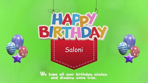 Wish you a Very Happy Birthday Saloni