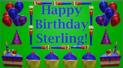 Happy Birthday 3D - Happy Birthday Sterling - Happy Birthday To You - Happy Birthday Song