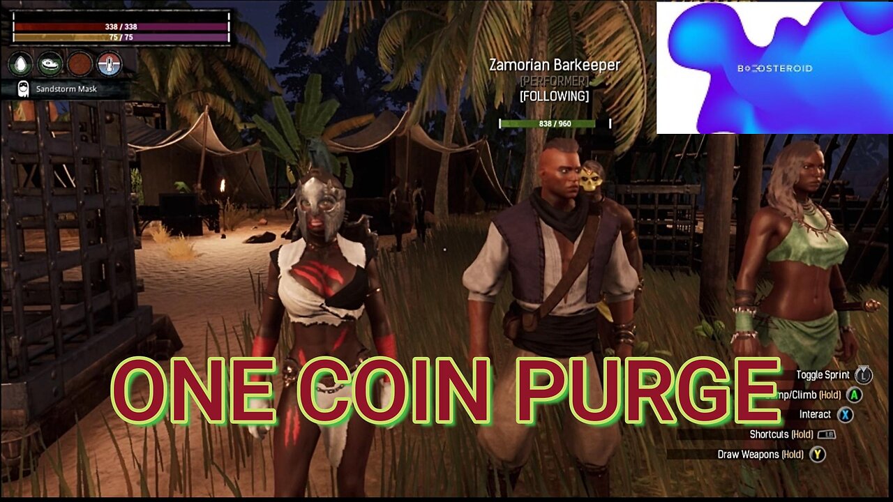 Conan Exiles, One coin Purge, Barkeeper, Busty, Boobs